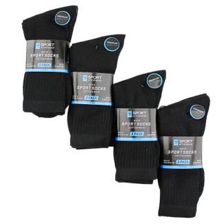 Wholesale Boys Activewear Cotton Rich Sports Socks (3 Pack) - Black