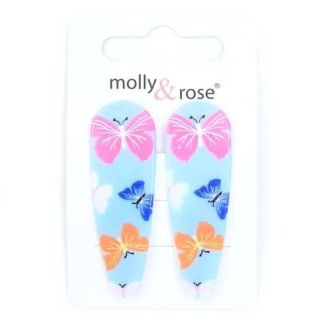 2pcs Butterfly Print Plastic Covered Sleepies - 5cm
