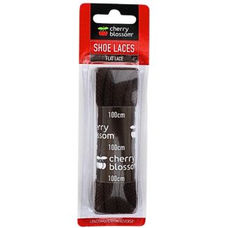 Wholesale Cherry Blossom Flat Shoelace (100cm) - Brown