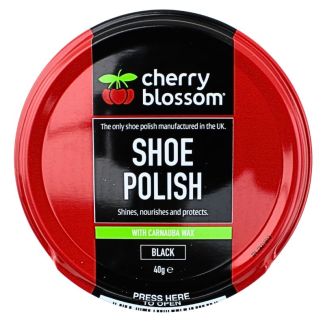 Wholesale Cherry Blossom Shoe Polish 40g - Black