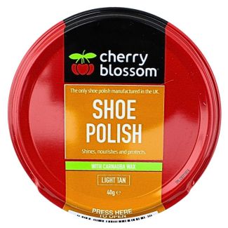 Wholesale Cherry Blossom Shoe Polish 40g - Light Tan