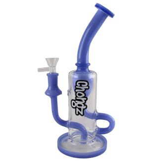Wholesale Chongz 'Tupelo' Percolator Glass Waterpipe - Milk Blue