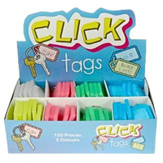 Wholesale Click Tags - Assorted Colours