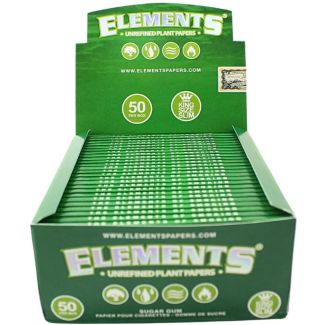Elements Green King Size Slim Rolling Papers - 50 Booklets