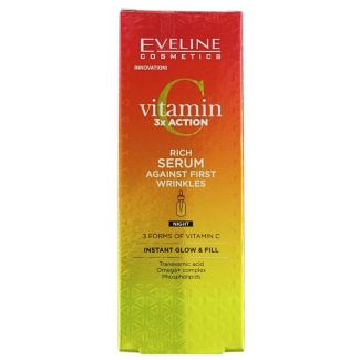 Wholesale Eveline Vitamin C 3x Action Rich Serum Against First Wrinkles 30ml 