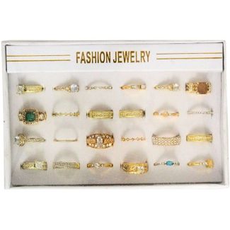 Wholesale Fashion Jewellery Rings - Gold