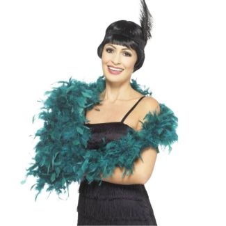 Wholesale Feather Boas Deluxe - Teal 