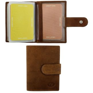 Wholesale Florentino Genuine Leather Credit Card & ID Holder - Tan