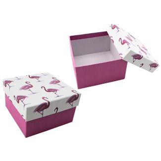 Wholesale Gift Boxes Flamingo Design - Assorted (9x6x2.5cm)