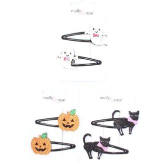Wholesale Halloween Glitter Motif Sleepie Clip - Assorted Designs