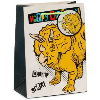Wholesale Happy Birthday Dinosauria Gift Bag - Medium
