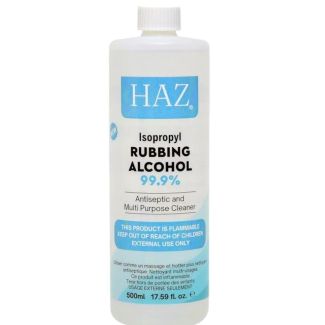Wholesale Haz Isopropyl Rubbing Alcohol 99.9% - 500ml