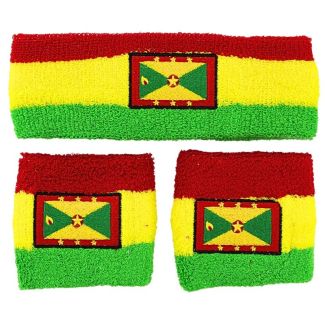 Wholesale Head & Wrist Sweatbands - Grenada