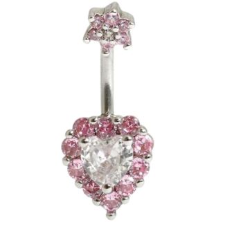 Wholesale Heartbreaker Belly Bar - Pink 
