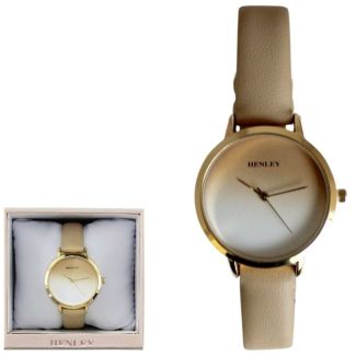 Wholesale Henley Ladies Analogue Dials Watch-Beige/Gold