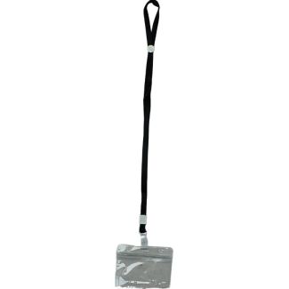 Wholesale ID Wallet With Lanyard - Black