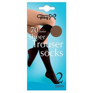 Wholesale Joanna Gray Trouser Socks - Mink (One Size) (2pp)