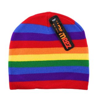Kids Rainbow Beanie Hat 