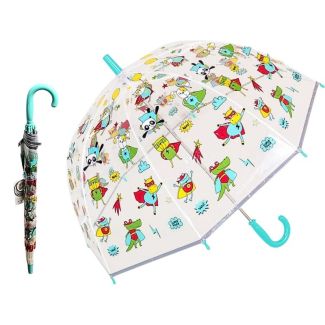 Wholesale Kids Superhero Print Dome Umbrella