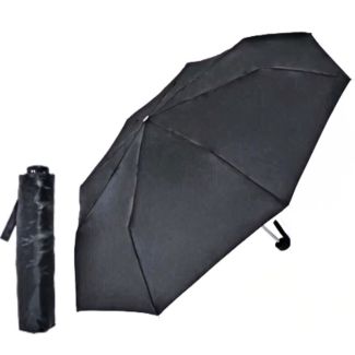 Wholesale Ladies Black Compact Umbrella With Round Handle