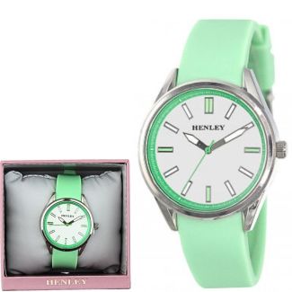 Wholesale Ladies Henley Silicone Strap Sports Watch - Green