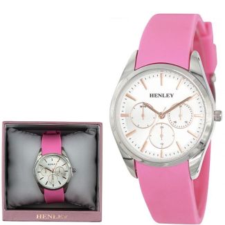 Wholesale Ladies Henley Silicone Strap Sports Watch - Pink