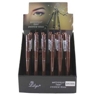 Wholesale Lilyz Waterproof Twist Eyebrow Pencil - Brown