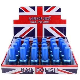 Wholesale London Girl Nail Polish Blue Tray