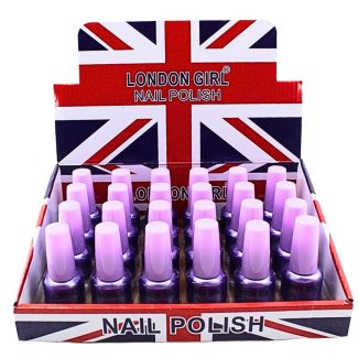 Wholesale London Girl Nail Polish Lilac Tray