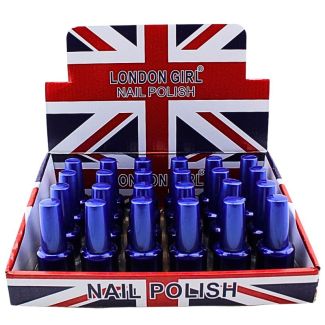 Wholesale London Girl Nail Polish Navy Blue Tray
