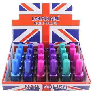 Wholesale London Girl Nail Polish (Tray 06) - Assorted Colours 