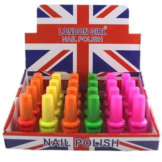 Wholesale London Girl Nail Polish (Tray 08) - Assorted Colours 