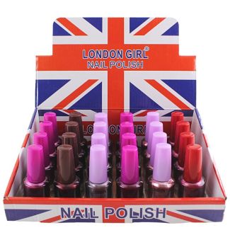Wholesale London Girl Nail Polish (Tray 14) - Assorted Colours 