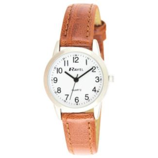 Wholesale Ravel Ladies Classic Arabic Strap Watch - Brown / Silver