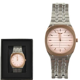 Wholesale Men's NY London Metal Bracelet Watch - PNP/Rose 
