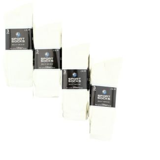 Wholesale Men's Sport Socks - White (3 Pair Pack) 