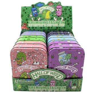 Wholesale Metal Stash Tins - Hall of Leaf Design