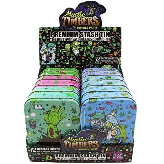 Wholesale Metal Stash Tins - Mystic Timbers Zombies Party Design