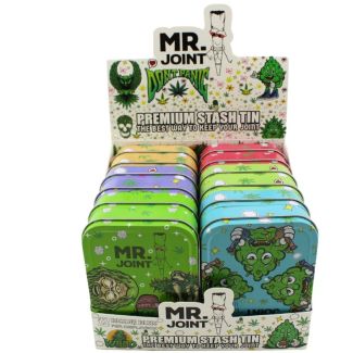 Wholesale Metal Stash Tins - White Mr J Design