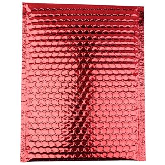 Metallic Red Padded Mailing Bags - Peel & Seal Jiffy Bags - 260mm x 180mm