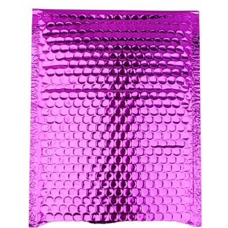Metallic Pink Padded Mailing Bags - Peel & Seal Jiffy Bags - 260mm x 180mm