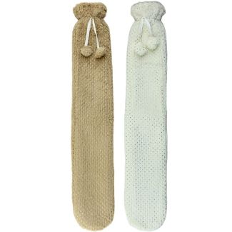 Wholesale Metallic Long Hot Water Bottles - Assorted 