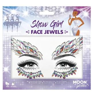 Wholesale Moon Glitter Face Jewels - Show Girl