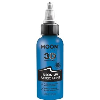Wholesale Moon Glow 3D Neon UV Fabric Paint - Blue 