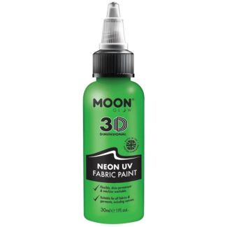 Wholesale Moon Glow 3D Neon UV Fabric Paint - Green 