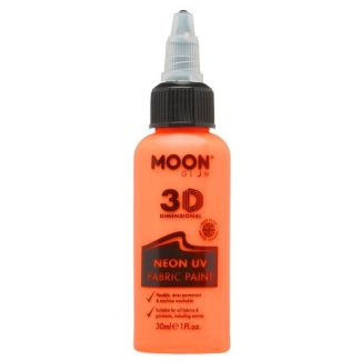 Wholesale Moon Glow 3D Neon UV Fabric Paint - Orange 