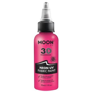 Wholesale Moon Glow 3D Neon UV Fabric Paint - Pink 