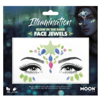 Wholesale Moon Glow In The Dark Face Jewels - Illumination 