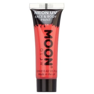Wholesale Moon Glow Neon UV Face & Body Paint - Intense Red 