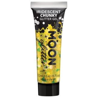 Wholesale Moon Iridescent Chunky Glitter Gel - Yellow 